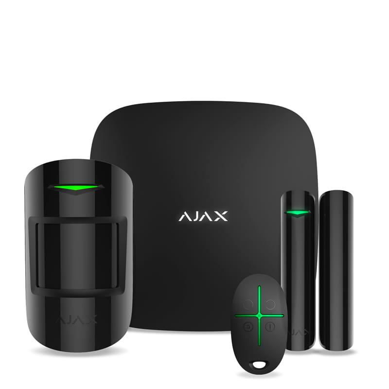 Ajax StarterKit 2 – комплект сигналізації з Ethernet та двома SIM-картами – чорний