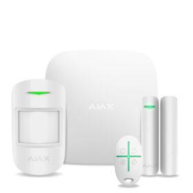 Ajax StarterKit Plus – комплект бездротової сигналізації з централлю другого покоління – білий