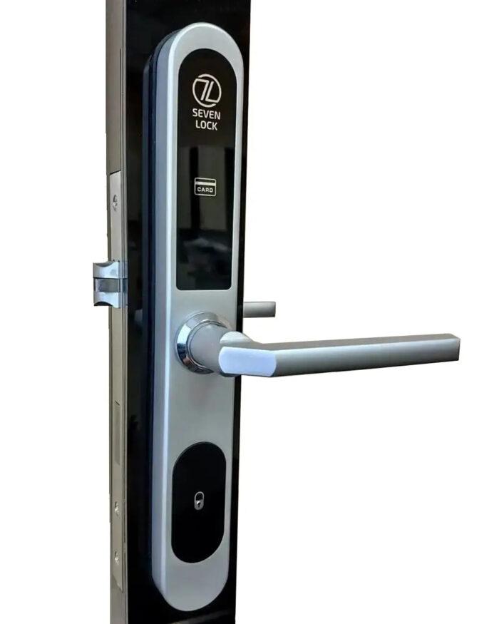 Електронний RFID замок для офісів SEVEN LOCK SL-7737S silver ID EM